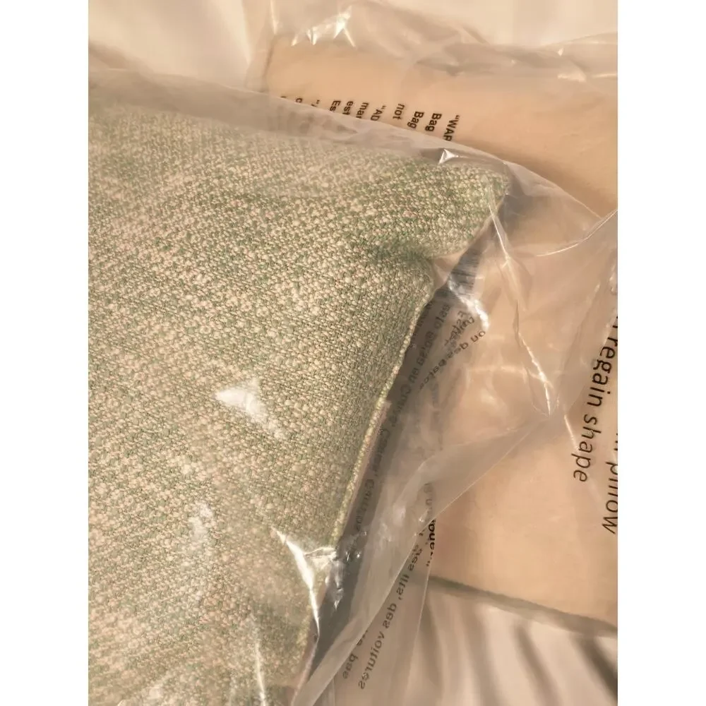 Room Essentials 2 Pack Green Heathered Accent Pillow